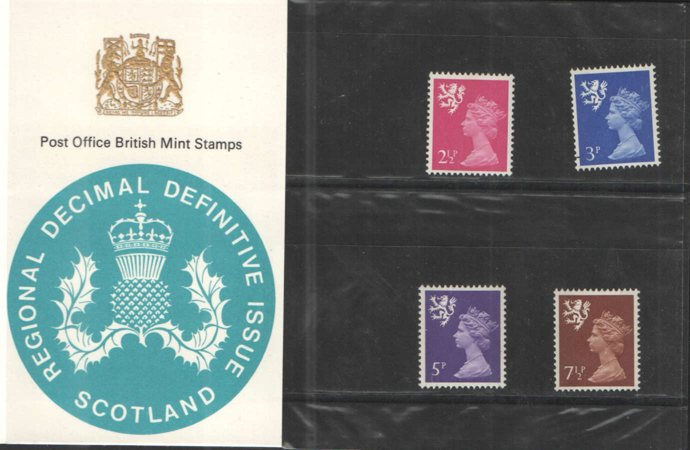 (image for) 1971 Scotland Type B - Spur on Lion's hind leg Definitive Royal Mail Presentation Pack 27